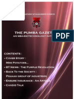 The PUMBA Gazette November 2009 Edition