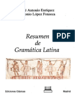 José Antonio Enriquez & Antonio López Fonseca, Resumen de Gramática Latina