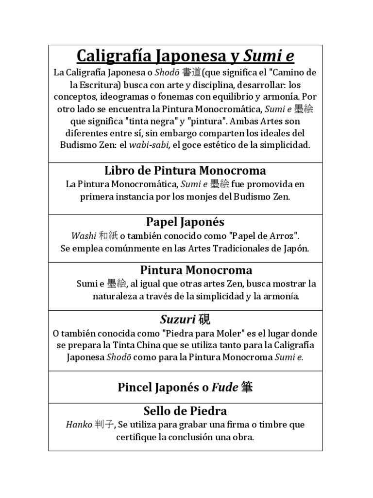 Caligrafía y Arte Zen Japonés | PDF, image size:768x1024