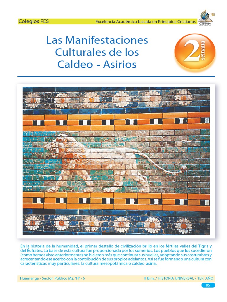 Manifestaciones Culturales Caldeo-Asirias | PDF | Mesopotamia | Babilonia