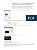 Biến đổi màu bằng lệnh Replace Color trong photoshop