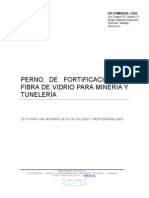 Pernos de Fortificación de Fibra de Vidrio