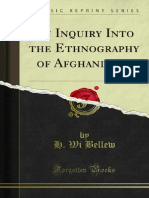 An Inquiry Into The Ethnography of Afghanistan