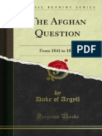The Afghan Question From 1841 To 1878 (1978)