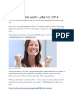 The Best (And Worst) Jobs For 2014: Read More