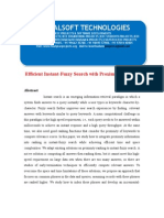 IEEE 2014 .NET DATA MINING PROJECT Efficient Instant-Fuzzy Search With Proximity Ranking