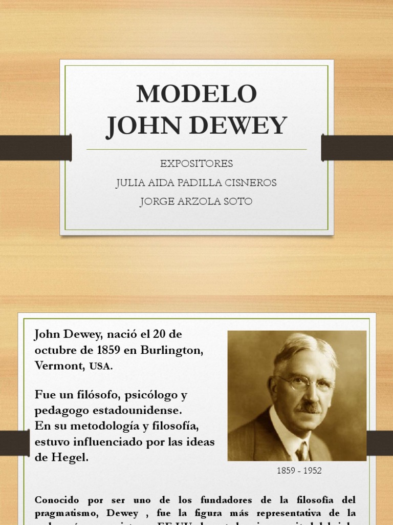 Modelo Dewey Tarea 1 | PDF | John Dewey | Interacciones de disciplina  académica