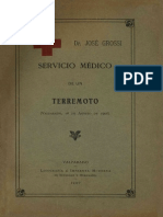 Servicio Medico de Un Terremoto. (Valparaíso 16 de Agosto de 1906) - (1907)