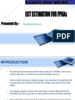 Interconnect Estimation for Fpga's