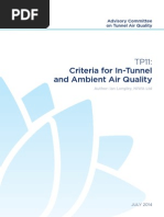 Road-Tunnels TP11 Criteria InTunnel Ambient Air Quality