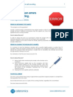 Counting Chamber Error