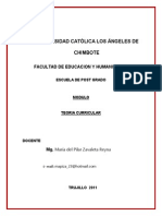 Modulo Teoria Curricular I