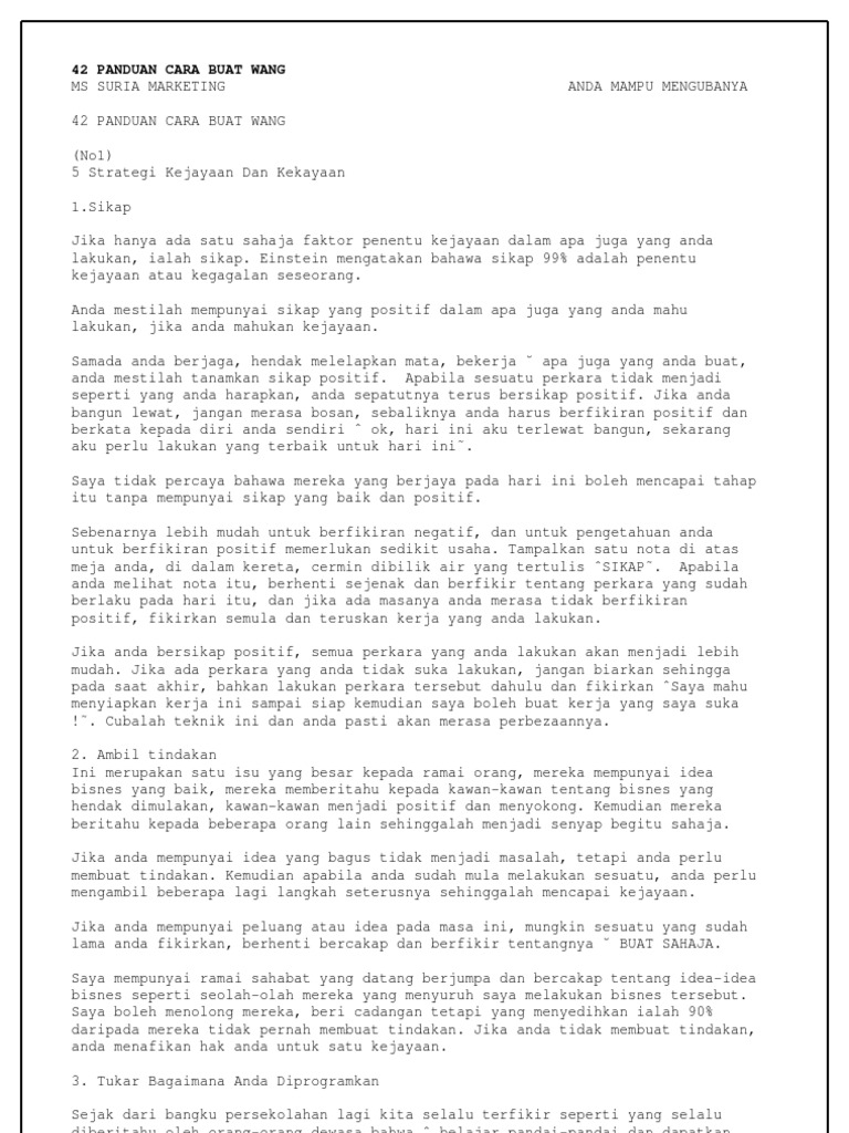 Panduan Buat Duit Dari Rumah #2  PDF