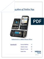 Marketing Plan of Nokia N95: Submitted To: Abdul Manan Khan