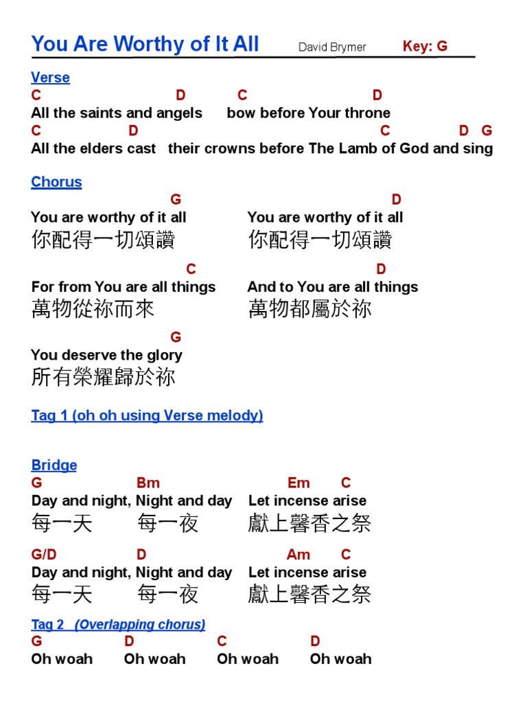 You Are Worthy of It All