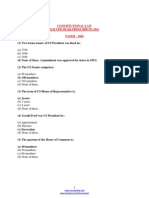 Constitutional Law Solved Mcqs From 2000 To 2011 PAPER - 2000