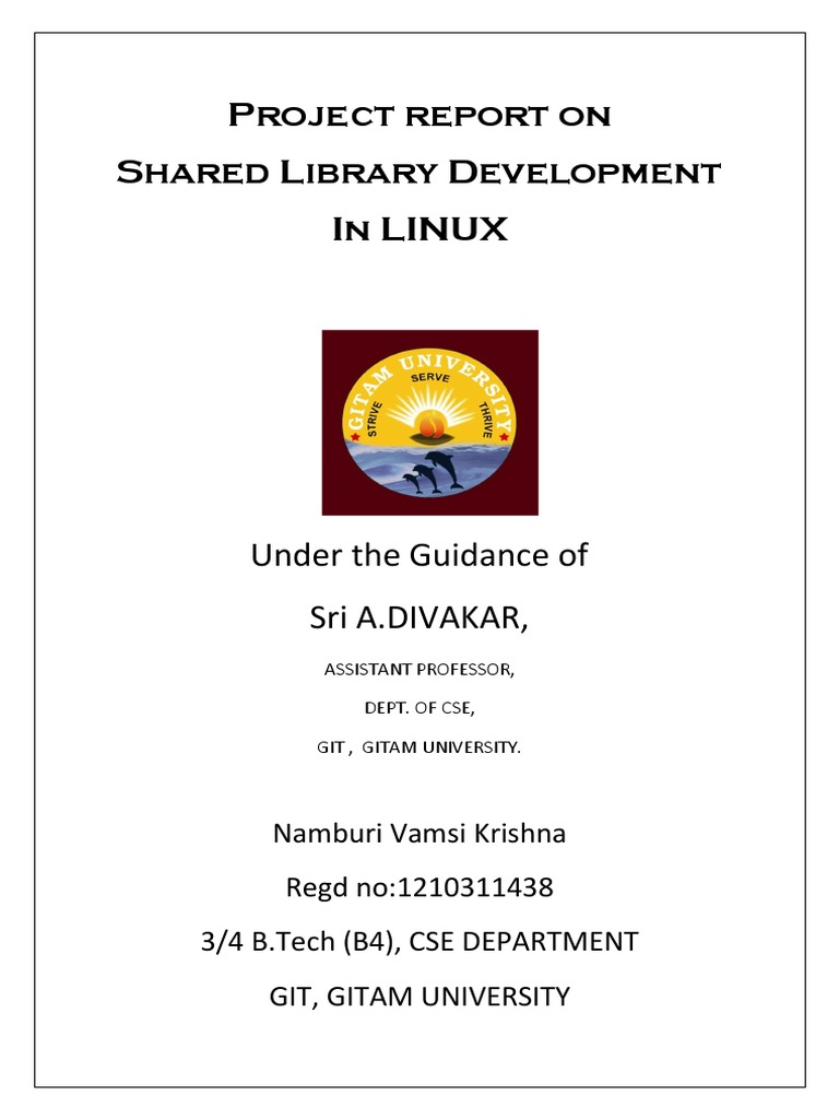 Shared Library Project Report | PDF | Library (Computing) | Matrix ...