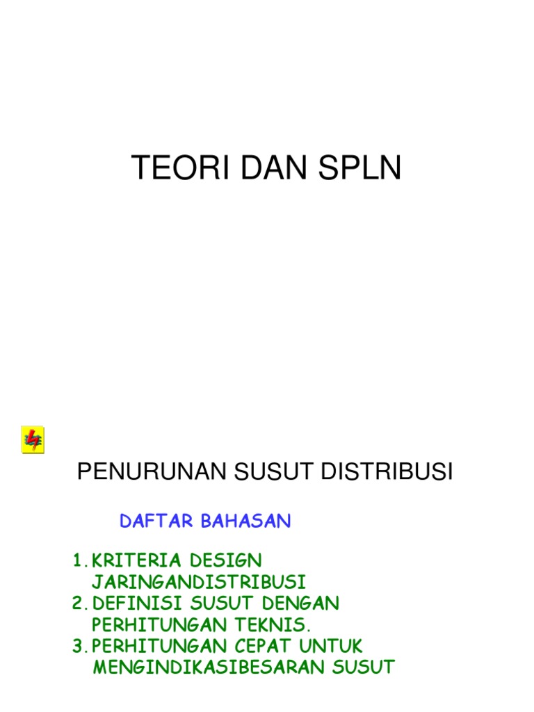 Kriteria Desain SPLN untuk Jaringan Listrik | PDF | Sains & Matematika