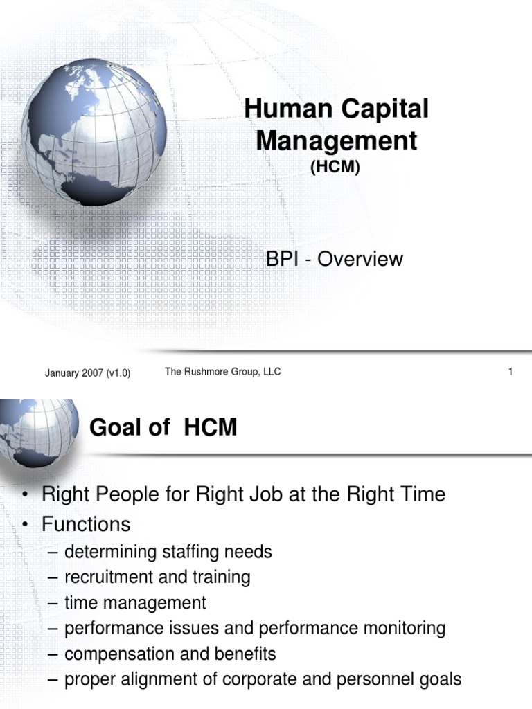 HCM System Overview: Personnel Development | PDF | Payroll | Employment
