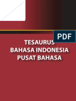 Tesaurus Bhs. Indonesia