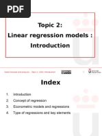 Topic 2 - Introduction to regression analysis