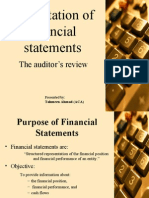 Presentation of Financial Statements 07-08-07