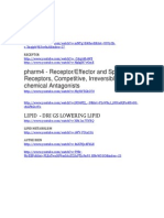 Pharm4 - Receptor/Effector and Spare Receptors, Competitive, Irreversible, & Chemical Antagonists