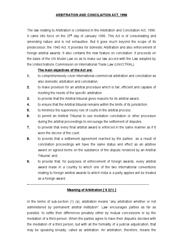English Arbitration Act 1996 Pdf – GDMJB