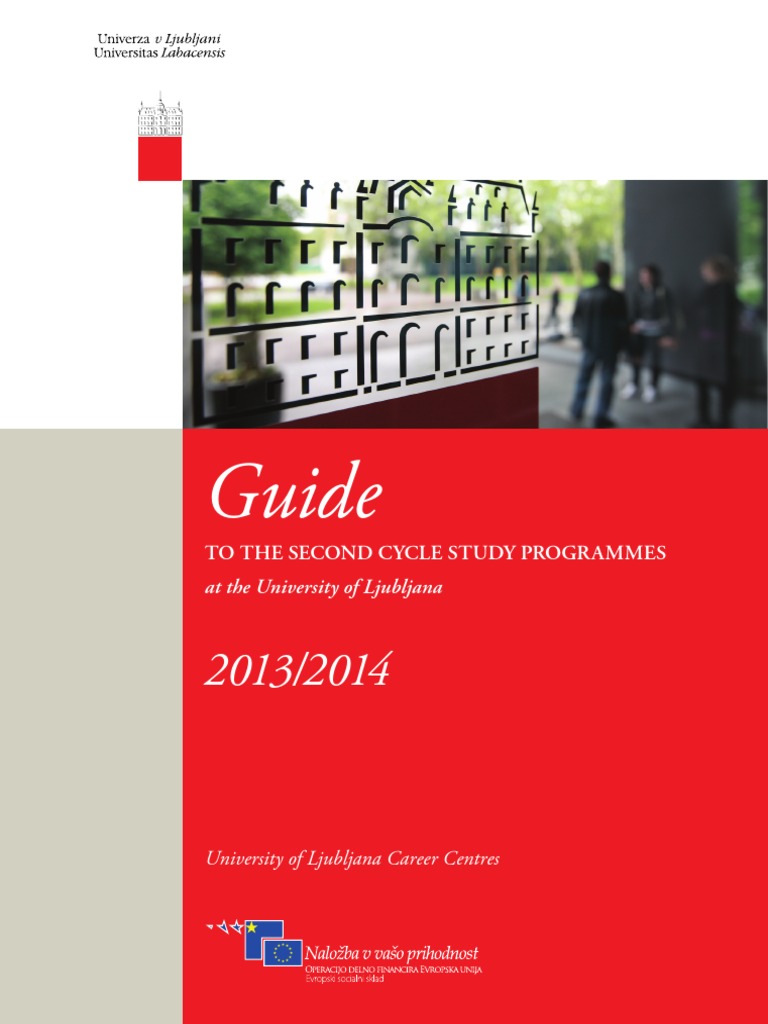 Master's Programs Guide: Ljubljana | PDF | Master's Degree ...