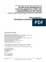 Deliverable D3.3 Report on Final Report on System Architecture