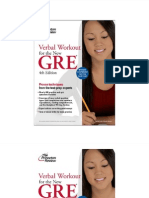 Verbal Workout For The New GRE 4nd Edition PDF