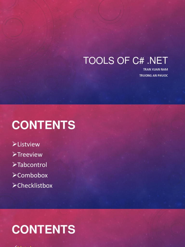 C# .NET ListView Control Guide | PDF | Art | Computers