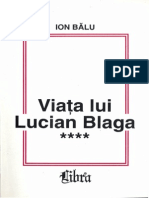 Ion Balu Viata Lui Lucian Blaga 4 Coperta
