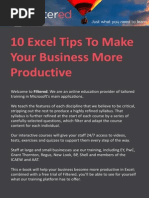 10 Excel Tips To Make Your Business More Productive