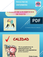 Calidad de Los Servicios de Salud