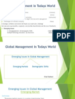 Global Management in Todays World