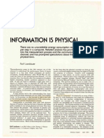 Information is physical