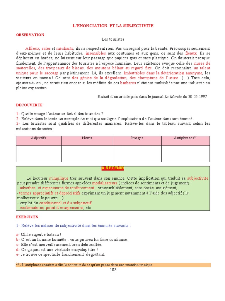 Les Marques De Subjectivité | L’arbitrage français : tragique système ...