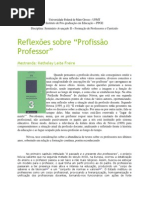 Resenha - Profissão professor