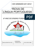 Prova de Português (Concurso de Admissão Colégio Militar de Belo Horizonte)