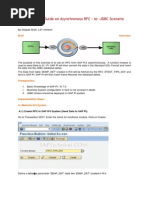 A Step-By-Step Guide On Asynchronous RFC - To - JDBC Scenario Using SAP PI 7.0