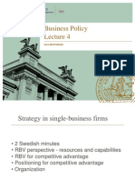 Business Policy: Ola Mattisson