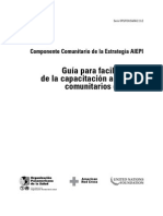 Guia Para Facilitadores de La Capacitacion a Agentes Comuntarios de Salud