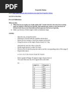 Projectile Motion: Name Pishoy Shehata Go To and Click On Run Now