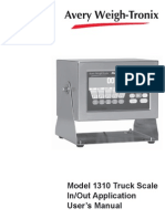 Model 1310 Truck Scale In/Out Application User's Manual