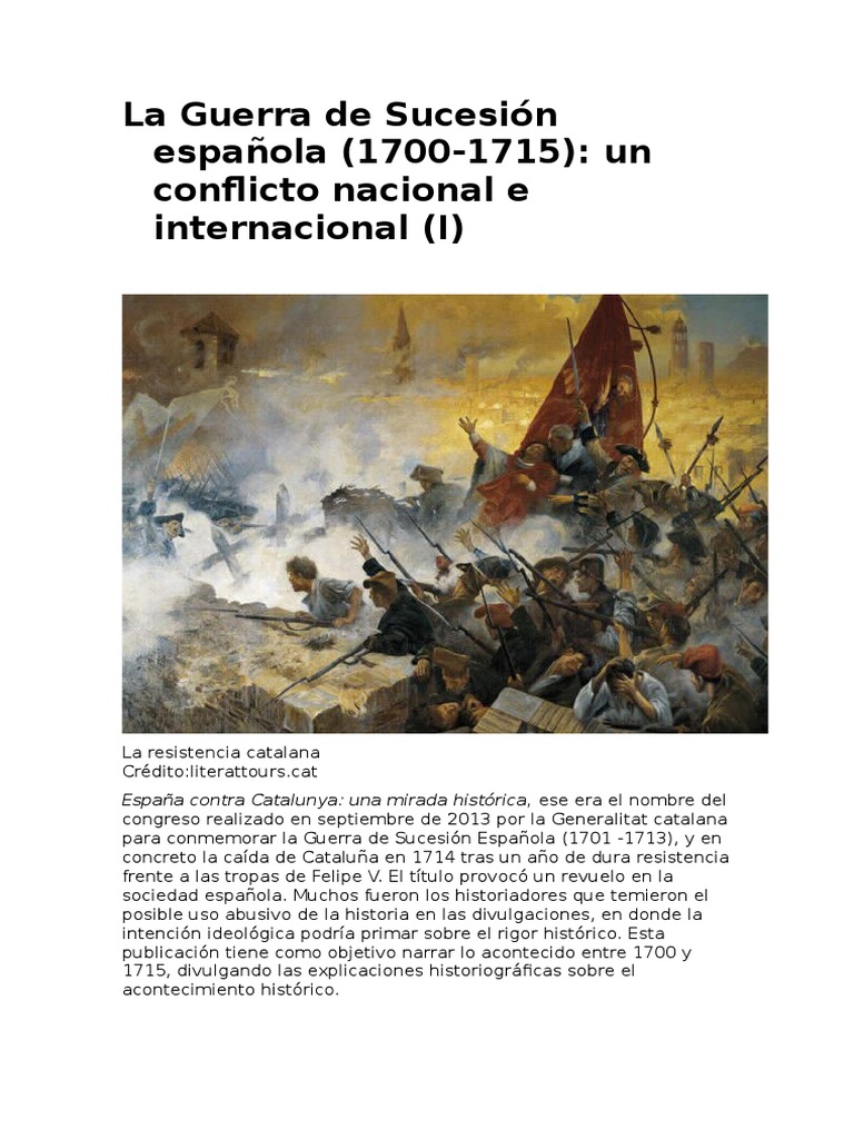 La Guerra de Sucesión Española | España | Europa | Prueba ...