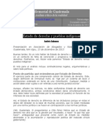 Estado de derecho y pueblos indígenas