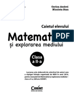 Caiet de Matematica Clasa A II-a PDF