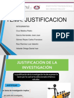 Justificacion TALLER DE INVESTIGACION