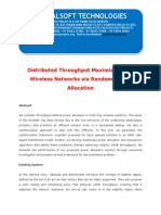 IEEE 2014 JAVA PARALLEL DISTRIBUTION PROJECT Distributed Throughput Maximization in Wireless Networks Via Random Power Allocation